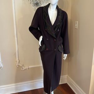 Roma Fendi 365 FF Long Coat Size 44 IT US Size 28 France Size 38 Vintage